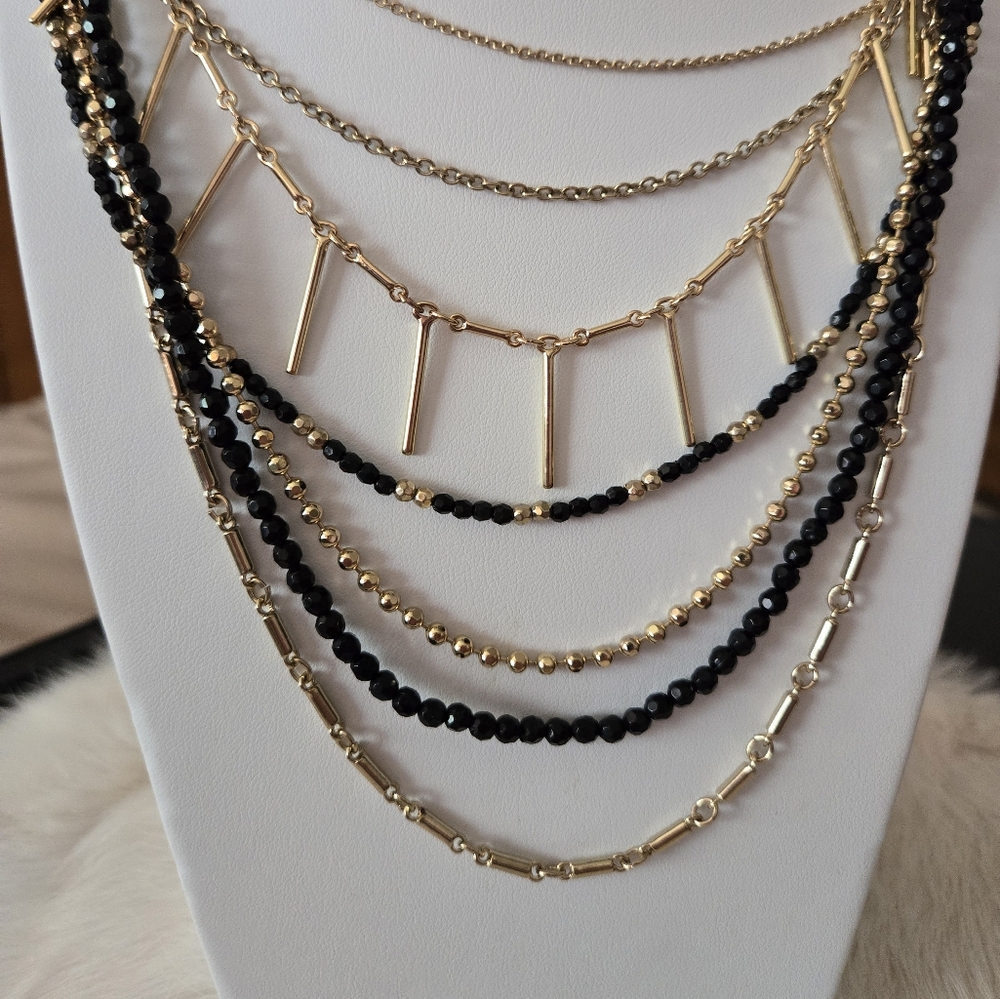 SAO Signed Multi-Chain 3-in-1 Necklace